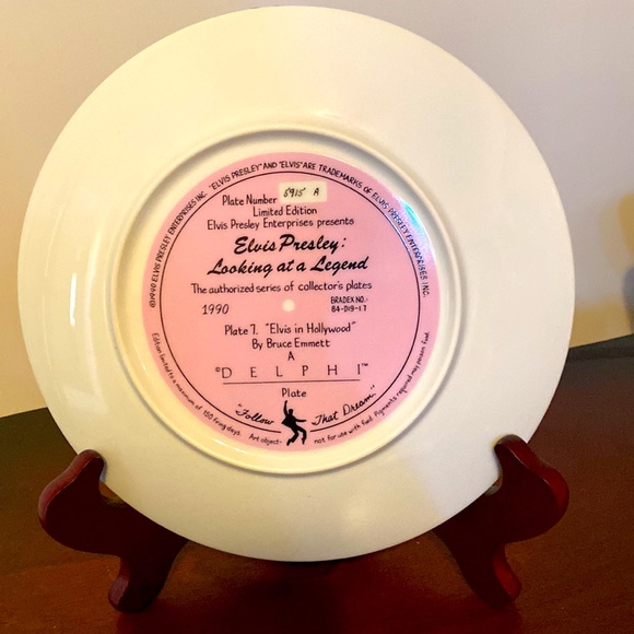 Elvis Commemorative Plate - Elvis In Hollywood - Picture 2 of 5